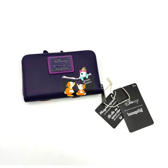 Loungefly Disney Stitch Spooky Stories Halloween Glow Backpack & Wallet Set New - Picture 7 of 16